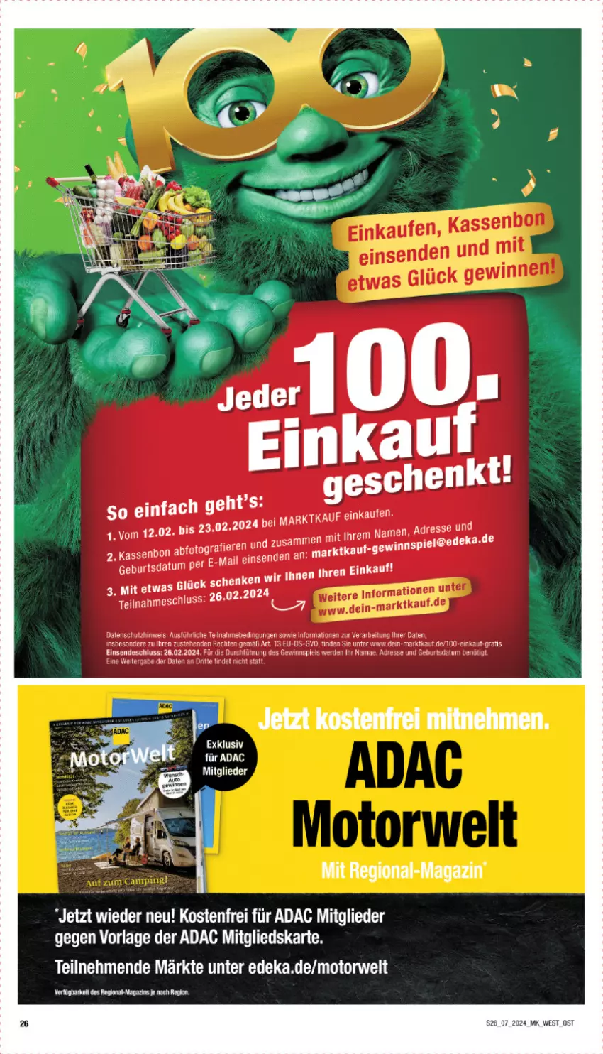 Aktueller Prospekt Marktkauf - Prospekt - von 11.02 bis 17.02.2024 - strona 26 - produkty: deka, eis, erde, gewinnspiel, magazin, Ti