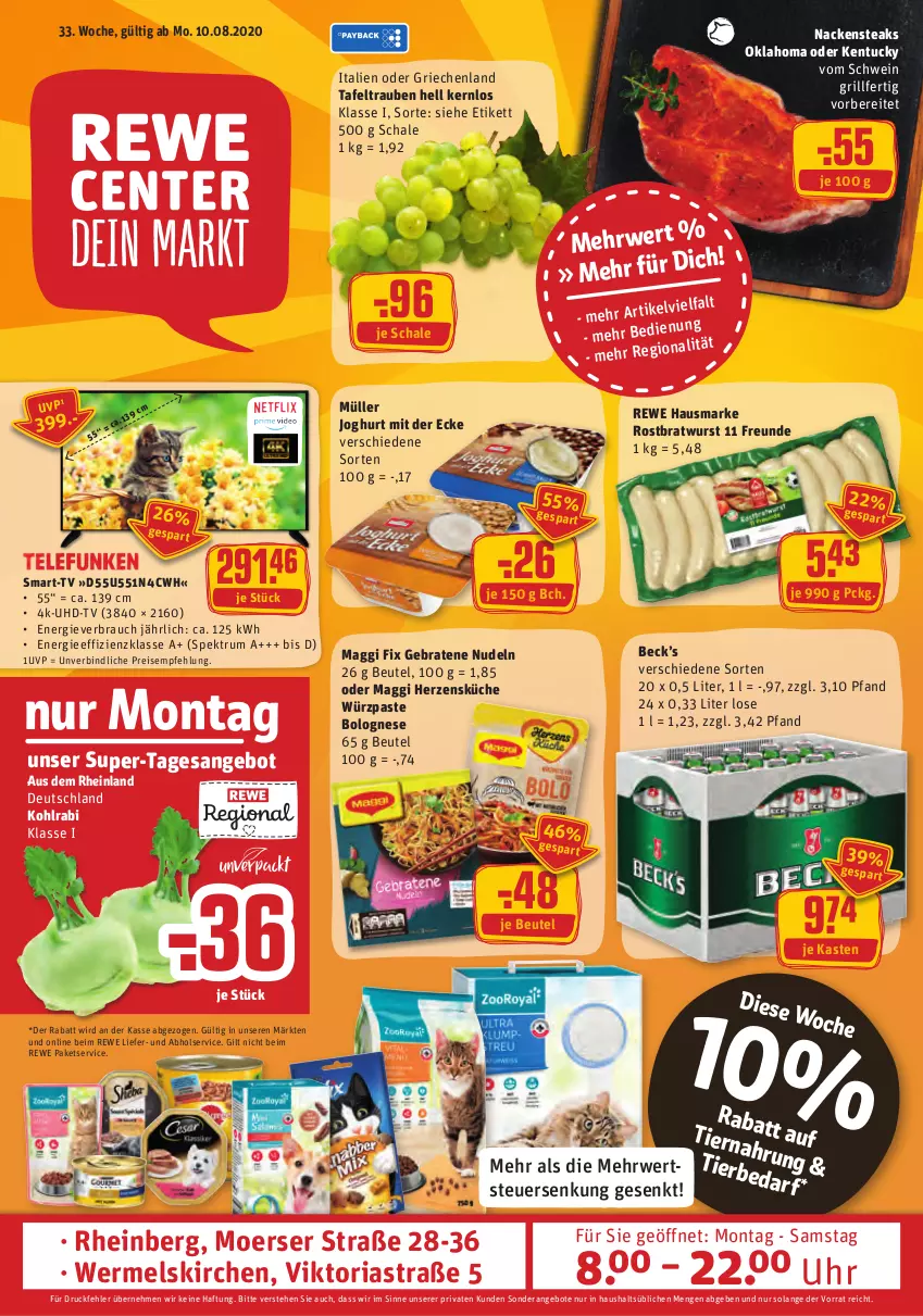 Aktueller Prospekt Rewe - Prospekte - von 16.08 bis 22.08.2021 - strona 1