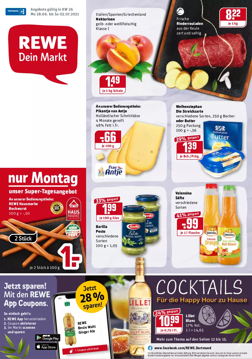 Aktueller Prospekt Rewe - Diese Woche im Angebot! - von 28.06 bis 03.07.2021 - strona 1