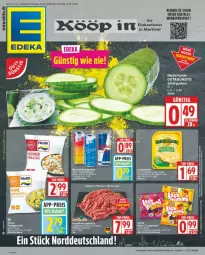 Gazetka promocyjna Edeka - Prospekte - Gazetka - ważna od 11.10 do 11.10.2025 - strona 1 - produkty: braten, eis, fleisch, gurke, gurken, hackfleisch, hackfleisch gemischt, lachgummi, Nimm 2, rind, salat, Salatgurke, salatgurken, schwein, Ti, wein