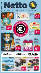 Gazetka promocyjna Netto - Angebote ab Montag - Gazetka - ważna od 12.03 do 12.03.2022 - strona 1 - produkty: Air Wick, angebot, angebote, auer, braun, eis, Fahrrad, ferrero, géramont, Gläser, hasseröder, kirsch, kirsche, kirschen, lätta, lufterfrischer, margarine, pils, pralinen, premium pils, reis, sattel, sauerkirschen, Ti, WICK