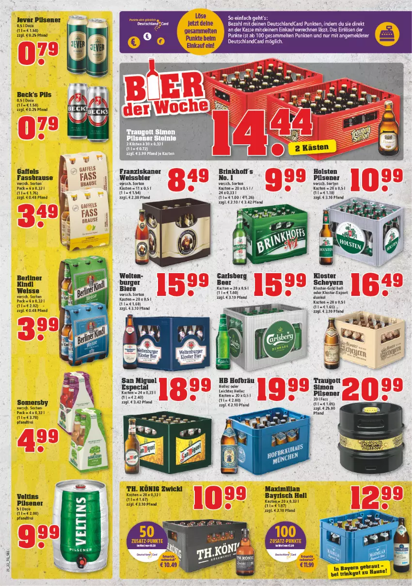 Aktueller Prospekt Trinkgut - von 23.05 bis 28.05.2022 - strona 2 - produkty: berliner, berliner kindl, bier, Biere, brause, burger, deutschlandcard, eis, fassbrause, franziskaner, holsten, jever, jever pilsener, pils, pilsener, sim, somersby, weissbier, WICK