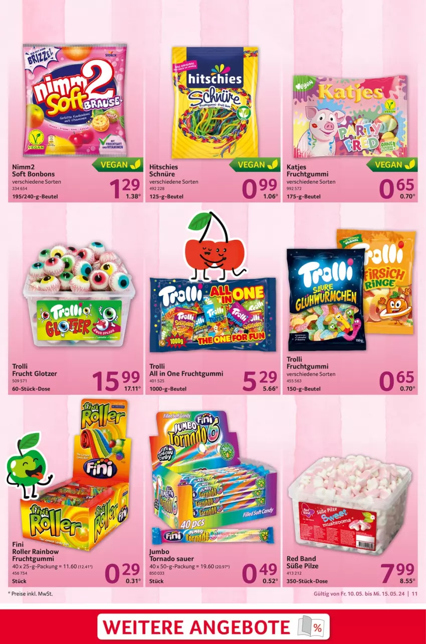 Aktueller Prospekt Selgros - Food - von 10.05 bis 15.05.2024 - strona 11 - produkty: angebot, angebote, auer, beutel, bonbons, eis, frucht, fruchtgummi, jumbo, nimm2, pilze, reis, Roller, Ti, trolli, trolli fruchtgummi