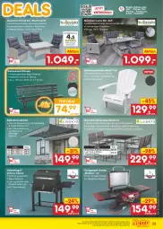 Gazetka promocyjna Netto Marken-Discount - Filial-Angebote - Gazetka - ważna od 06.05 do 06.05.2023 - strona 33 - produkty: angebot, angebote, arlo, asti, Bank, decke, eis, Garten, gartenbank, gartenmöbel, gartensessel, gasgrill, grill, grillrost, hama, hocker, Holz, holzkohle, holzkohlegrill, kissen, Kohlegrill, mit thermometer, möbel, monte, ndk, reis, Ria, sessel, stuhl, Stühl, telefon, thermometer, Ti, tisch, uhr, wandhalterung, wasser, würfel, ZTE