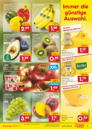 Gazetka promocyjna Netto Marken-Discount - Filial-Angebote - Gazetka - ważna od 06.05 do 06.05.2023 - strona 5 - produkty: angebot, asti, avocado, banane, bananen, bestpreis, beutel, bio, bio-zitronen, chiquita, eis, kiwi, mango, paprika, reis, Ti, trauben, zitrone, zitronen, ZTE
