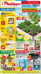 Gazetka promocyjna Thomas Philipps - Prospektwerbung - Gazetka - ważna od 19.02 do 19.02.2022 - strona 1 - produkty: blume, blumen, eier, eis, erde, früchte, Holz, hülsenfrüchte, katzenfutter, Knödel, Meisenknödel, motorenöl, Palette, reis, schwein, schweine, senf, Ti, tisch, vorteilspreis, wein, weine, Wild, Yo, ZTE