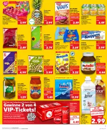 Gazetka promocyjna Kaufland - Prospekt - Gazetka - ważna od 07.06 do 07.06.2023 - strona 7 - produkty: ananas, angebot, angebote, auer, beutel, blume, blumen, bonduelle, bonduelle goldmais, Cashew, cashewkerne, coca-cola, cola, cranberries, creme, Dr. Oetker, eis, elle, Finish, früchte, getränk, getränke, getränkepulver, gewinnspiel, gewürz, Gewürzgurke, gewürzgurken, gin, Goldmais, gurke, gurken, haselnuss, kakao, keks, kekse, knoppers, leibniz, lenor, lenor weichspüler, mac, mais, milch, müsli, natur, nesquik, nestlé, nuss, nutella, Pick Up!, Pink Lady, pistazien, salz, sauce, schoko, schokolade, sonnenblume, sonnenblumen, Sonnenblumenkerne, Spiele, spülmaschinen, spülmaschinentabs, storck, tafeläpfel, Tasche, Ti, tragetasche, vita, vitalis, vitalis müsli, weichspüler