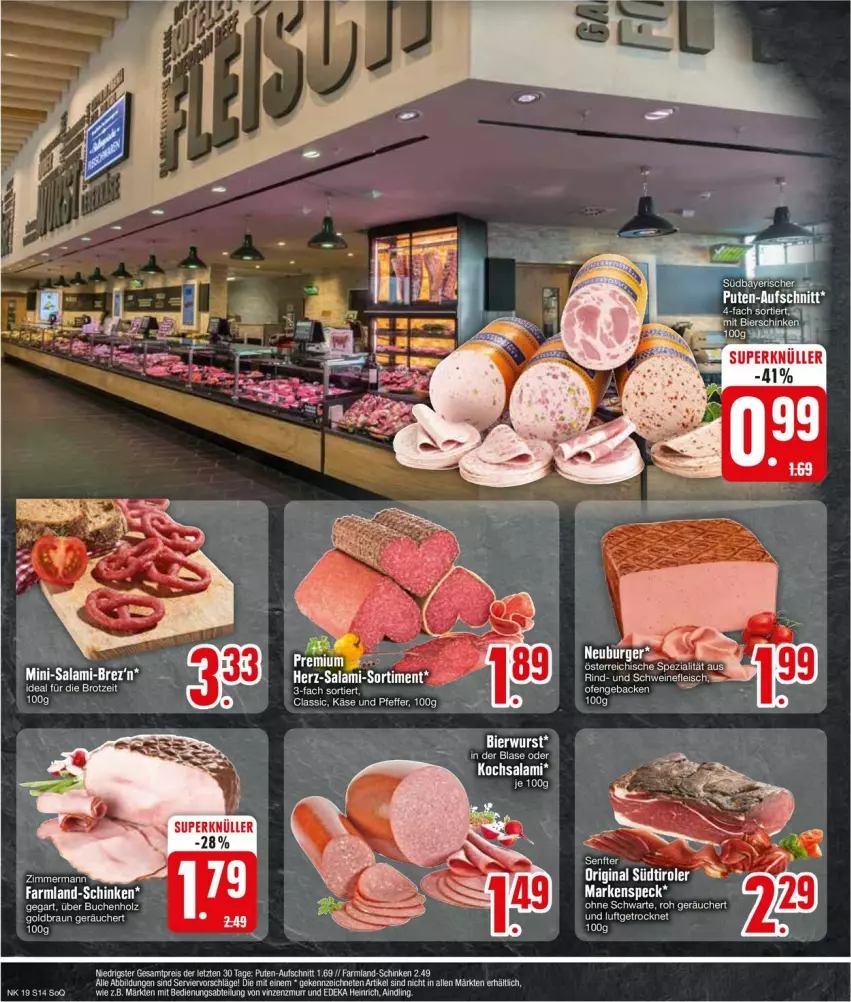 Aktueller Prospekt Edeka - Prospekte - von 06.05 bis 11.05.2024 - strona 16 - produkty: Abtei, bier, braun, brot, deka, ente, Käse, pfeffer, rind, salami, schinken, schwein, schweine, Speck, tee, Ti, wein, weine, wurst