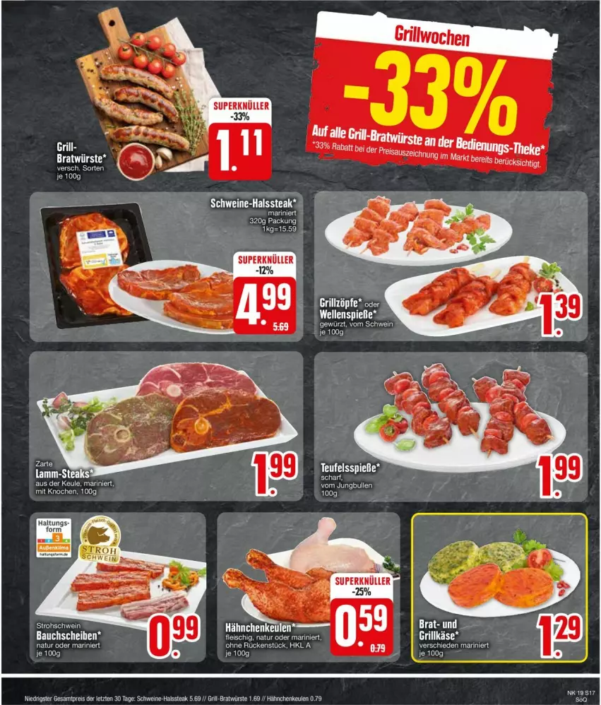 Aktueller Prospekt Edeka - Prospekte - von 06.05 bis 11.05.2024 - strona 19 - produkty: Bau, bauchscheiben, eis, elle, grill, Grillkäse, Käse, reis, schwein, schweine, steak, wein, weine, ZTE