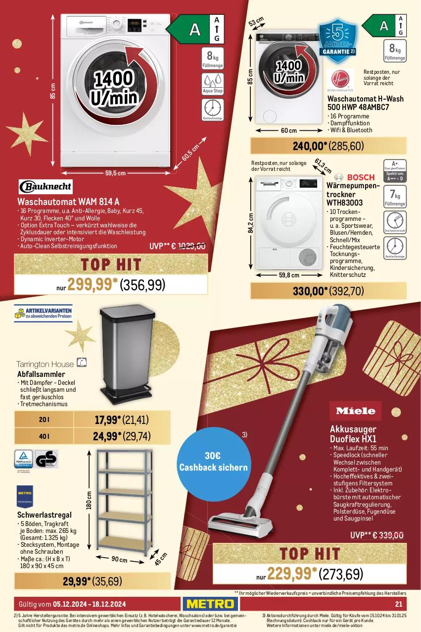 Aktueller Prospekt Metro - Food-Nonfood - von 05.12 bis 18.12.2024 - strona 21 - produkty: akku, ariel, auer, auto, bluse, bürste, creme, decke, Deckel, eis, Elektro, elle, elmex, fairy, feinwaschmittel, flasche, hemd, hemden, Kinder, kosmetik, kraft, küche, Küchen, küchentücher, Metro, miele, Palette, pampers, Pants, papier, perwoll, Pinsel, Pods, regal, Reinigung, reis, rum, Schere, schrauben, schwerlastregal, somat, spee, Spektrum, Sport, spülmittel, teller, Ti, tisch, toilettenpapier, Trockner, tücher, vollwaschmittel, wärmepumpentrockner, waschmittel, wc frisch, WC Frisch Kraft Aktiv, windeln, wolle, zahncreme, zewa