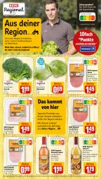 Gazetka promocyjna Rewe - Prospekte - Gazetka - ważna od 24.06 do 24.06.2023 - strona 10 - produkty: apfel, apfelsaft, auer, Bau, Bauer, broccoli, coupon, direktsaft, eis, eisbergsalat, frucht, natur, Nektar, rhabarber, saft, salami, salat, schinken, schinkenwurst, Ti, wurst