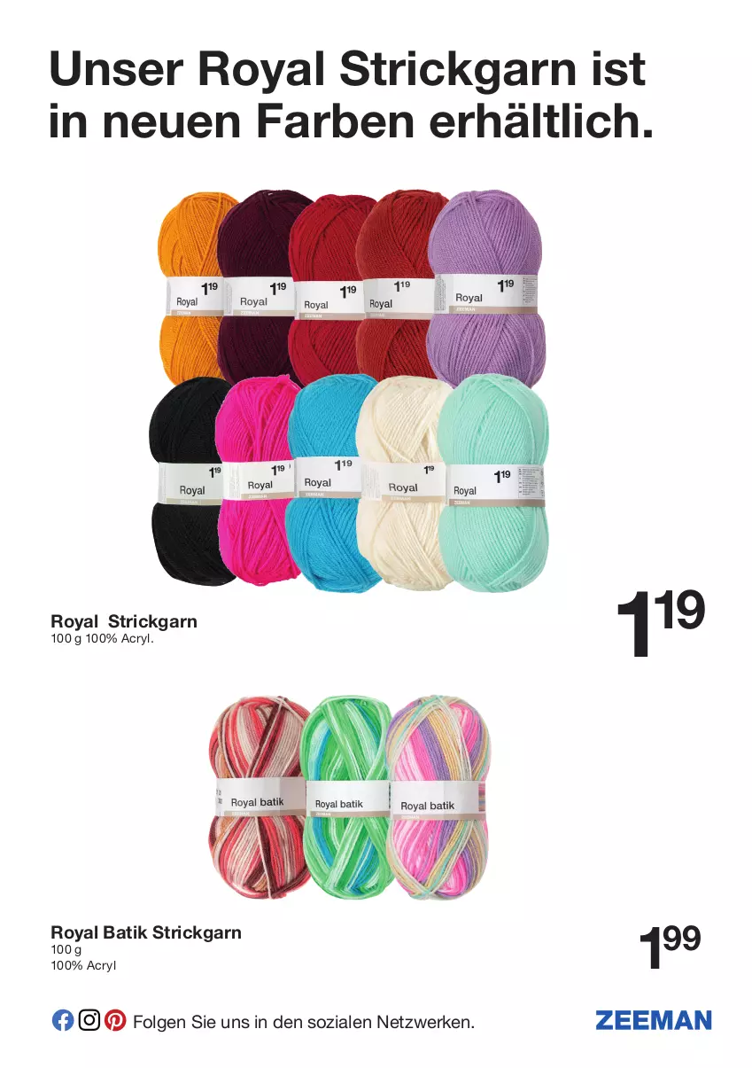 Aktueller Prospekt Zeeman - Prospekte - von 15.01 bis 21.01.2022 - strona 3 - produkty: LG, Strickgarn, Ti