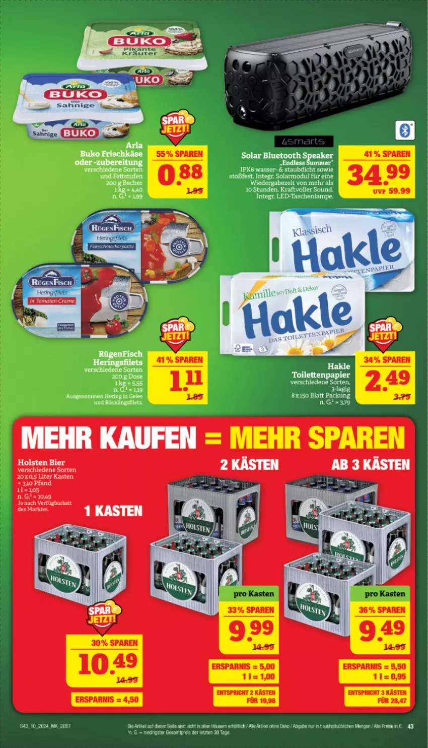 Aktueller Prospekt Marktkauf - Prospekt - von 03.03 bis 09.03.2024 - strona 43 - produkty: Becher, bier, eier, eis, gelee, hakle, hering, holsten, kraft, reis, ring, Ti, wasser, ZTE