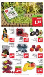 Gazetka promocyjna Marktkauf - Prospekt - Gazetka - ważna od 09.03 do 09.03.2024 - strona 8 - produkty: beere, beeren, deka, eis, himbeer, himbeere, himbeeren, mango, mangos, Nektar, nektarinen, reis, tafeläpfel, Ti, ZTE