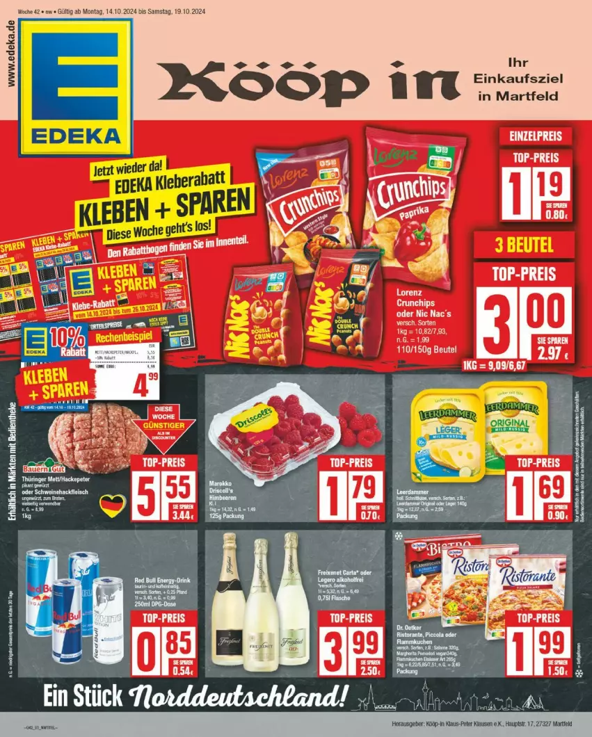 Aktueller Prospekt Edeka - Prospekte - von 14.10 bis 19.10.2024 - strona 1