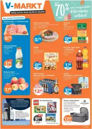 Gazetka promocyjna Vmarkt - Prospekte - Gazetka - ważna od 01.04 do 01.04.2026 - strona 1 - produkty: einkaufskorb, eis, erde, flasche, korb, milch, sahne, schlagsahne, schwein, schweine, Soda, sodastream, Sprudel, spülmaschinen, Ti, wasser, wassersprudler, wein, weine