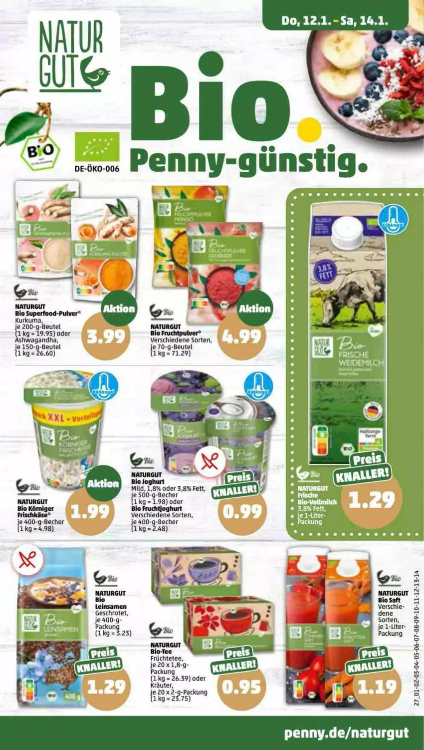 Aktueller Prospekt Penny - Prospekte - von 09.01 bis 14.01.2023 - strona 27 - produkty: Becher, beutel, bio, frucht, früchte, Früchtetee, fruchtjoghurt, joghur, joghurt, joghurt mild, kräuter, natur, oder kräuter, saft, tee, Ti