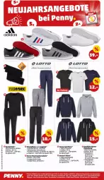 Gazetka promocyjna Penny - Prospekte - Gazetka - ważna od 14.01 do 14.01.2023 - strona 18 - produkty: Bau, baumwolle, gin, herren-t-shirt, hose, Jacke, kleid, Kleidung, Langarmshirt, leggings, rum, schuhe, shirt, shirts, Sport, sportschuhe, Strumpfhose, sweatjacke, Sweatshirt, T-Shirt, Thermounterwäsche, Unterwäsche, wolle, Yo