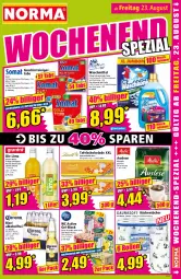 Gazetka promocyjna Norma - Norma - Gazetka - ważna od 26.08 do 26.08.2024 - strona 15 - produkty: alkohol, bier, citrus, flasche, Flowers, geschirr, kirsch, kirsche, küche, Küchen, küchentücher, limette, limo, Mett, milch, minze, nuss, orange, reiniger, schoko, schokolade, tafelschokolade, Ti, tücher, vollmilch, waschmittel, zitrone