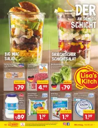 Gazetka promocyjna Netto Marken-Discount - Filial-Angebote - Gazetka - ważna od 21.05 do 21.05.2022 - strona 10 - produkty: auer, braten, burger, burger buns, dauertiefpreis, eis, fleisch, hackfleisch, hirtenkäse, hot dog, Käse, käsescheiben, mac, mayonnaise, ndk, reis, rind, Romanasalat, salat, Schmelzkäse, Ti, tiefpreis, toast, Yo, zaziki