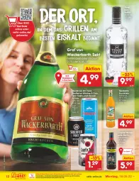 Gazetka promocyjna Netto Marken-Discount - Filial-Angebote - Gazetka - ważna od 21.05 do 21.05.2022 - strona 12 - produkty: Cap, cola, eis, enders, frucht, getränk, getränke, gin, grill, kräuter, kräuterlikör, likör, maracuja, ndk, reis, sac, sekt, Three Sixty, Ti, tonic, vodka, whiskey