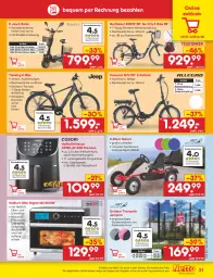 Gazetka promocyjna Netto Marken-Discount - Filial-Angebote - Gazetka - ważna od 21.05 do 21.05.2022 - strona 31 - produkty: akku, angebot, buch, E-Bike, E-Roller, eis, fritteuse, Frittierkorb, grill, Heißluftfritteuse, Kette, korb, LG, Ofen, reifen, reis, rezept, Roller, Schal, Schale, shimano, spülmaschinen, Ti, Trampolin, ZTE