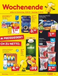 Gazetka promocyjna Netto Marken-Discount - Filial-Angebote - Gazetka - ważna od 21.05 do 21.05.2022 - strona 33 - produkty: Alwa, angebot, auer, backfisch, bavaria blu, bergader, eis, fisch, fischstäbchen, flasche, glasflasche, iglo, kaffee, Käse, lichtenauer, mineralwasser, mövenpick, Nektar, reis, Ria, saft, sahne, schlagsahne, Ti, wasser, weichkäse, ZTE