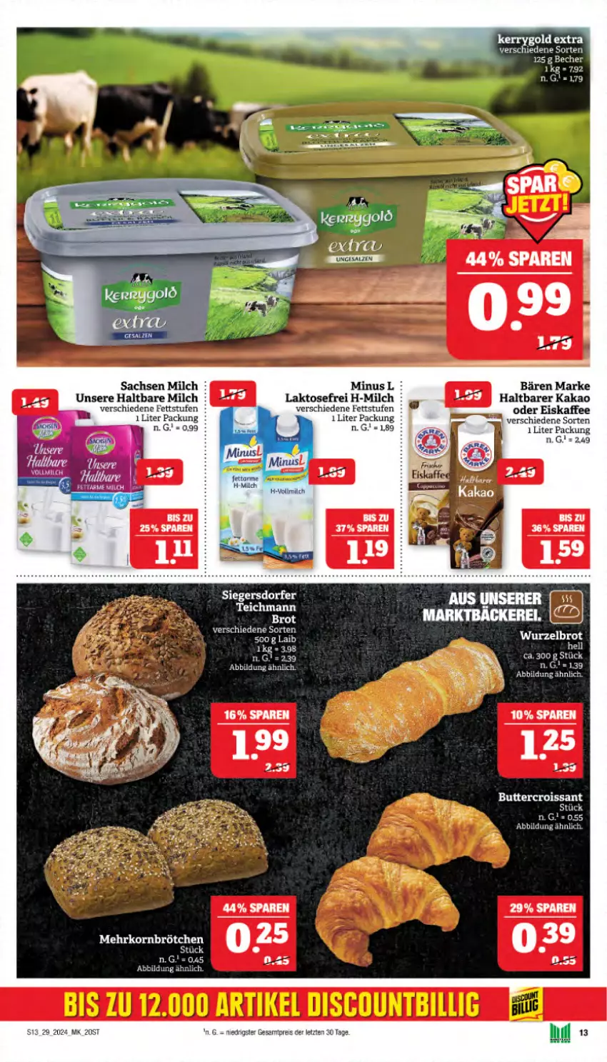 Aktueller Prospekt Marktkauf - Prospekt - von 14.07 bis 20.07.2024 - strona 13 - produkty: Becher, brot, brötchen, eis, eiskaffee, haltbare milch, kaffee, kakao, korn, mehrkornbrötchen, milch, reis, sac, ZTE