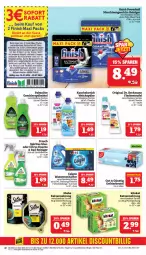 Gazetka promocyjna Marktkauf - Prospekt - Gazetka - ważna od 20.07 do 20.07.2024 - strona 22 - produkty: Bad, Bad-Reiniger, beutel, calgon, citrus, coupon, coupons, Dr. Beckmann, dusche, eier, eis, ente, erde, Finish, flasche, Frosch, gefrierbeutel, geschirr, gin, kitekat, Kuschelweich, LG, olive, palmolive, reiniger, reis, Schal, Schale, scout, sheba, sofortrabatt, spiritus, sprühflasche, Ti, wasser, wasserenthärter, weichspüler, ZTE