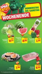 Gazetka promocyjna Marktkauf - Prospekt - Gazetka - ważna od 20.07 do 20.07.2024 - strona 38 - produkty: Bau, eis, fisch, fleisch, fleischkäse, frischfisch, Käse, küche, Küchen, lachs, melone, reis, schnitten, steak, steaks, Ti, wasser, wassermelone, ZTE