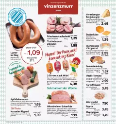 Gazetka promocyjna Aez - Prospekte - Gazetka - ważna od 11.11 do 11.11.2023 - strona 5 - produkty: apfel, auer, aufschnitt, Bau, Bauer, Becher, Berger, Bergkäse, braten, buch, butter, butterkäse, champignon, cola, creme, eis, elle, frischkäse, geback, grill, hartkäse, hero, Heu, hofgut, Holz, Käse, kasseler, kraft, leberkäs, leberwurst, lyoner, mac, milch, nuss, Ofen, reis, rezept, Ria, rind, ring, salat, sauce, schnittkäse, schnittlauch, schwein, schweine, Spezi, Ti, tisch, truthahn, Vitello Tonnato, wein, weine, wurst, Yo, ZTE