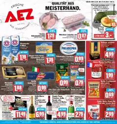 Gazetka promocyjna Aez - Prospekte - Gazetka - ważna od 27.05 do 27.05.2023 - strona 1 - produkty: alkohol, aufstrich, avocado, bärenmarke, barilla, beutel, bonne maman, brot, brotaufstrich, brustfilet, brut, butter, chio chips, chips, dallmayr, dallmayr prodomo, doppio passo, duplo, ecco, eis, filet, flasche, frischkäse, frucht, fruchtgummi, fruchtsecco, funny-frisch, glasflasche, grill, grillo, hähnchenbrust, hähnchenbrustfilet, haribo, italienische pasta, joghur, joghurt, Käse, Kinder, kinder riegel, konfitüre, krombache, krombacher, Lakritz, leberkäs, mac, mam, meggle, Meister, milch, mövenpick, mövenpick eis, natur, nuss, oder lakritz, passo, pasta, philadelphia, primitivo, prodomo, prosecco, puma, reis, riegel, rosato, rotkäppchen, saft, salat, sauce, Schal, Schale, schoko, sekt, spumante, Streichzart, thomy, thomy les sauces, Ti, valdo, ZTE, zucker