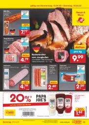 Gazetka promocyjna Netto Marken-Discount - Filial-Angebote - Gazetka - ważna od 15.04 do 15.04.2023 - strona 33 - produkty: angebot, bestpreis, braten, Cabanossi, coupon, coupons, Edelsalami, eis, fleisch, jungbullen, ketchup, knacker, Rauch, reis, salami, schwein, Ti, tomate, tomaten, tomatenketchup, wein, wurst, ZTE