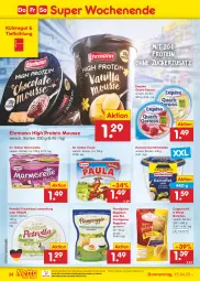 Gazetka promocyjna Netto Marken-Discount - Filial-Angebote - Gazetka - ważna od 15.04 do 15.04.2023 - strona 34 - produkty: bestpreis, bio, brötchen, coppenrath, Dr. Oetker, ehrmann, eis, exquisa, frischkäse, homann, kartoffel, kartoffelsalat, Käse, kühlregal, marmorette, mousse, ndk, nuss, parmigiano, parmigiano reggiano, Paula, petrella, quark, quark genus, quark genuss, regal, reggiano, reis, rel, salat, salate, Ti, zucker