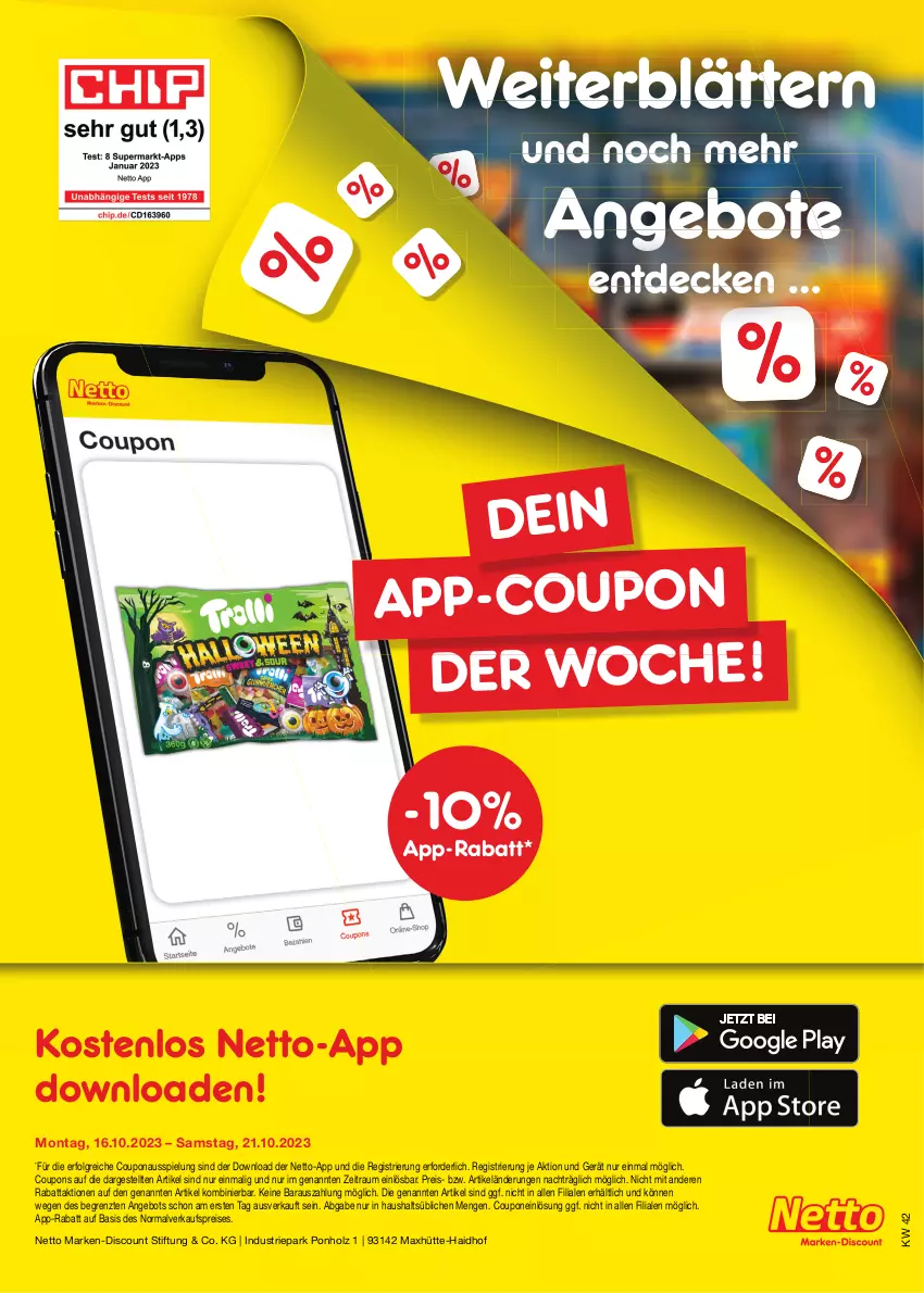 Aktueller Prospekt Netto Marken-Discount - Filial-Angebote - von 16.10 bis 21.10.2023 - strona 49 - produkty: angebot, angebote, coupon, coupons, decke, discount, eis, Holz, LG, marken-discount, reis, Ti, ZTE