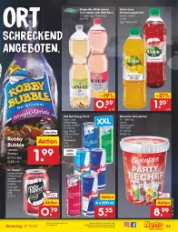 Gazetka promocyjna Netto Marken-Discount - Filial-Angebote - Gazetka - ważna od 21.10 do 21.10.2023 - strona 25 - produkty: angebot, angebote, Becher, berentzen, bestpreis, bitter lemon, drink, eis, energy drink, erfrischungsgetränk, getränk, gin, ginger, ginger ale, kirsch, kirsche, mac, red bull, reis, robby, Ti, tonic, tonic water, volvic, Wild, wild berry, ZTE