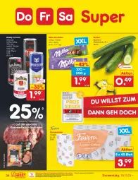 Gazetka promocyjna Netto Marken-Discount - Filial-Angebote - Gazetka - ważna od 21.10 do 21.10.2023 - strona 38 - produkty: asti, bestpreis, drink, eis, fleisch, gurke, gurken, kasseler, küche, Küchen, küchentücher, milka, ndk, reis, Ti, tücher