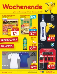 Gazetka promocyjna Netto Marken-Discount - Filial-Angebote - Gazetka - ważna od 21.10 do 21.10.2023 - strona 39 - produkty: angebot, bestpreis, cola, die ofenfrische, Dr. Oetker, eis, Käse, käsescheiben, kerrygold, Ofen, pizza, premium vodka, rapso, rapsöl, reis, reiss, Ria, shirt, T-Shirt, Ti, vodka, ZTE