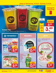 Gazetka promocyjna Netto Marken-Discount - Filial-Angebote - Gazetka - ważna od 21.10 do 21.10.2023 - strona 43 - produkty: angebot, Becher, bestpreis, daim, dessert, desserts, ehrmann, eis, eisbecher, fleisch, fleischsalat, iglo, kitkat, kühlregal, milka, monster, oreo, pudding, Rahmgemüse, regal, reis, robby, salat, Ti, ZTE