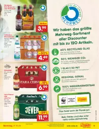 Gazetka promocyjna Netto Marken-Discount - Filial-Angebote - Gazetka - ważna od 21.10 do 21.10.2023 - strona 9 - produkty: Alwa, angebot, asti, auer, bestpreis, bier, Clin, discount, eis, flasche, glasflasche, jever, jever pilsener, lichtenauer, mineralwasser, pils, pilsener, reis, rwe, Schankbier, störtebeker, Ti, wasser, ZTE