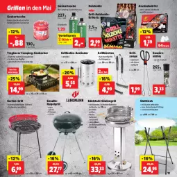 Gazetka promocyjna Thomas Philipps - Gazetka - ważna od 03.05 do 03.05.2025 - strona 11 - produkty: anzünder, auto, briketts, bürste, bürsten, edelstahl, eis, Garten, gewürz, Gewürzmühle, grill, grill-holzkohle, Grillkohle, grillrost, grillzange, Holz, holzkohle, Kocher, koffer, kraft, Kugel, kugelgrill, lamm, latte, LG, maille, ndk, reis, rwe, Säulengrill, Ti, tisch, vorteilspreis, Wanne, würfel