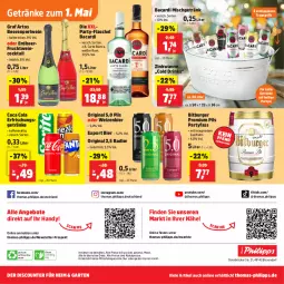 Gazetka promocyjna Thomas Philipps - Gazetka - ważna od 03.05 do 03.05.2025 - strona 24 - produkty: abholpreise, alle preise sind abholpreise, angebot, angebote, bacardi, beere, beeren, bier, bitburger, burger, Clin, cocktail, cola, discount, drink, drinks, eis, erfrischungsgetränk, erfrischungsgetränke, flasche, frucht, Garten, getränk, getränke, gin, Handy, natur, papier, pils, premium pils, radler, reis, rum, Ti, tragegriff, Wanne, wein, Yo