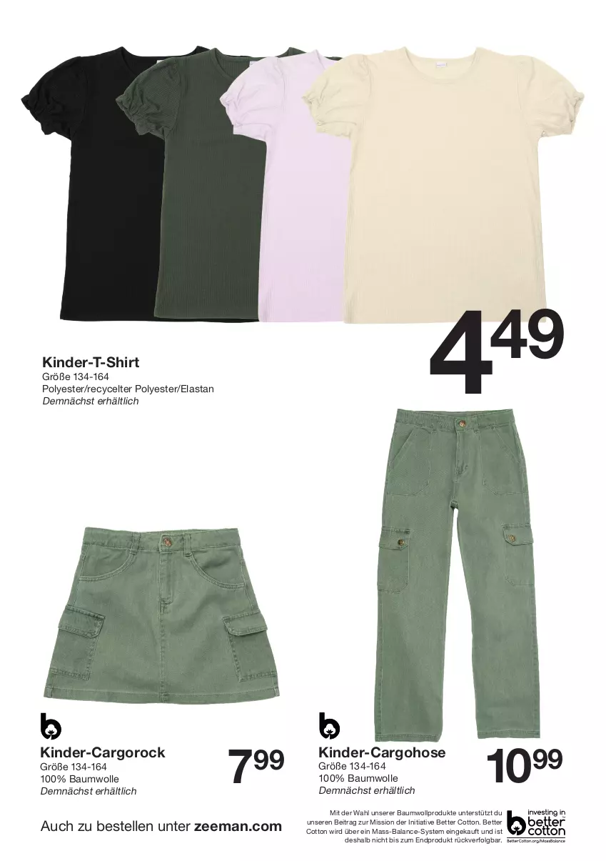 Aktueller Prospekt Zeeman - Prospekte - von 06.07 bis 12.07.2024 - strona 2 - produkty: Bau, baumwolle, bett, elle, hose, Kinder, Kinder-T-Shirt, LG, shirt, T-Shirt, Ti, wolle