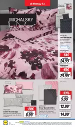 Gazetka promocyjna Lidl - Aktionsprospekt - Gazetka - ważna od 09.03 do 09.03.2024 - strona 22 - produkty: angebot, Bau, baumwolle, bett, bettwäsche, dell, eis, elle, kissen, matratze, matratzen, Mode, ndk, reine baumwolle, reis, satin-bettwäsche, Schal, Schale, spannbettlaken, Ti, wolle, ZTE