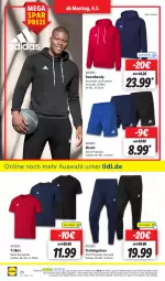 Gazetka promocyjna Lidl - Aktionsprospekt - Gazetka - ważna od 09.03 do 09.03.2024 - strona 26 - produkty: Adidas, angebot, Bau, baumwolle, dell, eis, elle, hose, Mode, ndk, reine baumwolle, reis, Schal, Schale, shirt, shorts, T-Shirt, Ti, Trainingshose, wolle, ZTE