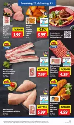 Gazetka promocyjna Lidl - Aktionsprospekt - Gazetka - ważna od 09.03 do 09.03.2024 - strona 47 - produkty: angebot, backfisch, Bau, bauchscheiben, cordon bleu, decke, eis, filet, fisch, fische, Fischer, fleisch, gewürz, hackfleisch, Kalbsmedaillons, medaillons, preisvorteil, pute, reis, rezept, schnitten, schwein, schweine, Schweinebauch, schweinebauchscheiben, Ti, wein, weine, ZTE