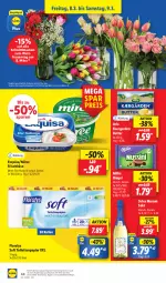 Gazetka promocyjna Lidl - Aktionsprospekt - Gazetka - ważna od 09.03 do 09.03.2024 - strona 54 - produkty: angebot, arla, blume, blumen, butter, coupon, drucker, eis, Engel, exquisa, Floralys, frischkäse, jules mumm, Käse, kerze, milka, miree, mumm, papier, reis, riegel, sekt, Ti, toilettenpapier, ZTE