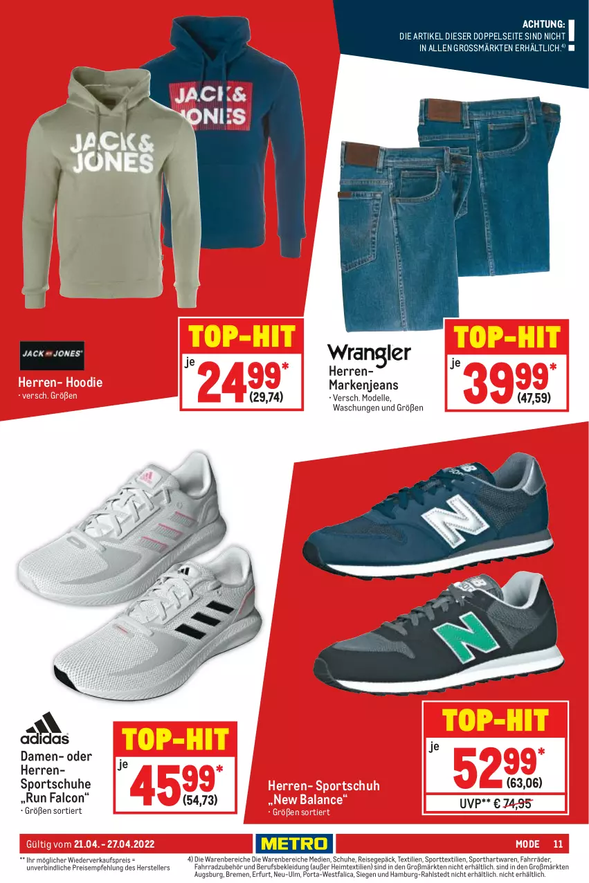 Aktueller Prospekt Metro - NonFood - von 21.04 bis 27.04.2022 - strona 11 - produkty: Alcon, dell, eis, elle, Fahrrad, heimtextilien, jeans, kleid, Kleidung, Mode, reis, schuhe, Sport, sportschuhe, teller, Ti, top-hit