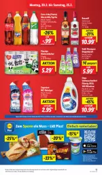 Gazetka promocyjna Lidl - Aktionsprospekt - Gazetka - ważna od 25.02 do 25.02.2023 - strona 15 - produkty: aktionspreis, angebot, bacardi, coca-cola, cola, coupon, eis, fanta, Floralys, Guhl, küche, Küchen, küchentücher, Mezzo Mix, Rauch, reiniger, reis, rwe, sagrotan, shampoo, sprite, Ti, tücher, vollwaschmittel, waschmittel, wc-reiniger, ZTE