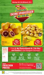 Gazetka promocyjna Lidl - Aktionsprospekt - Gazetka - ważna od 25.02 do 25.02.2023 - strona 2 - produkty: angebot, Blutorange, discount, eis, ente, frucht, kartoffel, kartoffeln, magazin, obst, Obst und Gemüse, orange, orangen, reis, speisekartoffeln, Ti, und gemüse